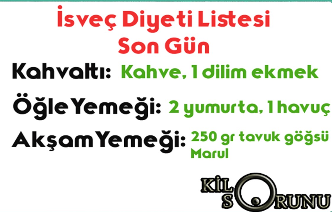 isveç diyeti son gün