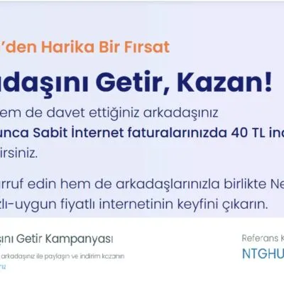 NetGsm Davet Kodu Ücretsiz İnternet Kodu